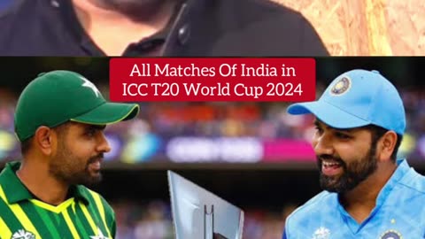 All Fixtures Of India in ICC T20 World Cup 2024
