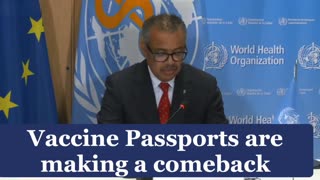 Nov 2023: The WHO are plotting to restore 'Vaccine Passports' under another name..