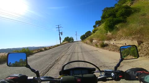 Motorcycle POV Suzuki DRZ400SM Hollywood Hills California