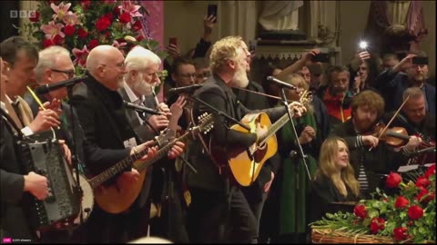 Shane MacGowan's family dance to Fairytale of New York during funeral