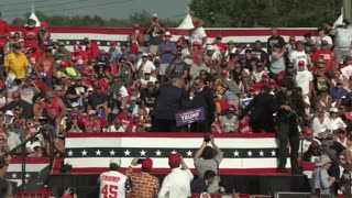 LIVE FOOTAGE: Former President Donald Trump shot at Pennsylvania rally