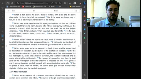 Messianic Bible Study 32: Exodus 21, Slavery (and various laws)