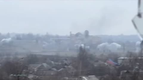 Video: Russian Army Shelling Nazi Militants Hiding in Apartment Buildings | Bakhmut - April 5 2023