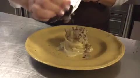 Fresh Italian Truffle Shaved Over Hot Pasta