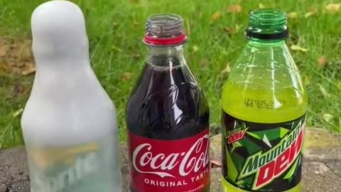 Coca Cola, Fanta, Sprite und Mentos |Experiment