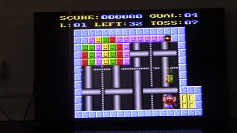 I'm playing block'em sock'em indie homebrew game on atari vcs 800