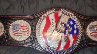 WWE U.S. Spinner championship (kids) replica re-stoned by rafford designs