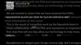 Musk's Neuralink says the FDA approved human trials