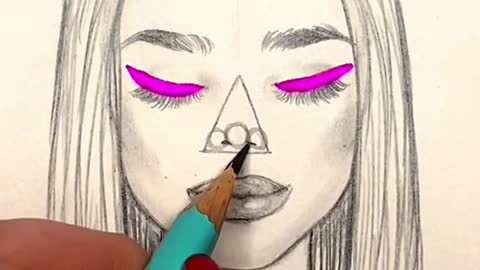 Nose drawing