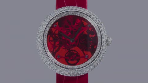 The Jacob & Co. Brilliant Skeleton Northern Lights Red