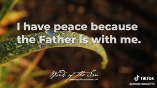I have peace because the Father is with me