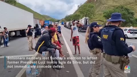 Brazilian Truckers Create Multiple Blockades In Support Of Bolsonaro