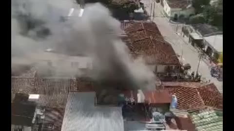 Incendio en el barrio Modelo de Bucaramanga