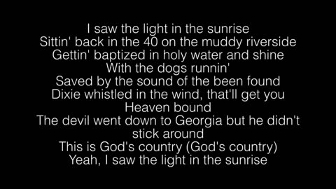 Blake Shelton | God's Country - Lyric Video