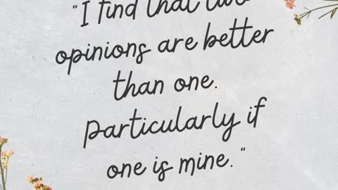 Quote: Opinions...