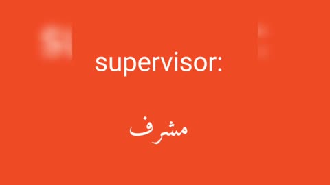 Supervisor معنى كلمة