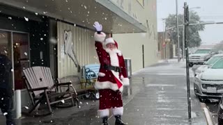 Abilene Santa big Snow Flakes