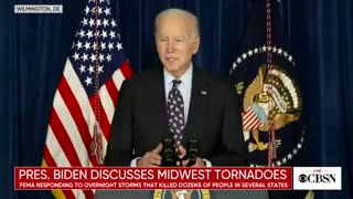 Biden Wastes NO TIME in Blaming Tragic Tornadoes on Climate Change