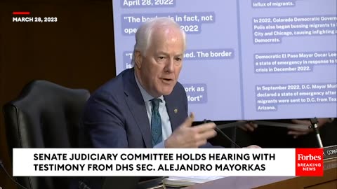 VIRAL MOMENT- John Cornyn Tells Mayorkas 'You Should Be Fired' To His Face
