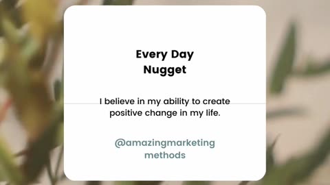 ⭐I AM CONFIDENT AND OTHER EVERY DAY NUGGETS 😊COMING TO YOU ONLY FROM @amazingmarketingmethods ❤️
