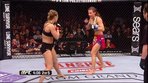 Free Fight: Ronda Rousey vs Miesha Tate 2 | UFC 168, 2013