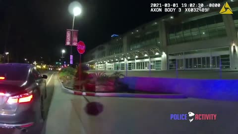 Police Bodycam Footage of Shootout With Driver in San Diego, California