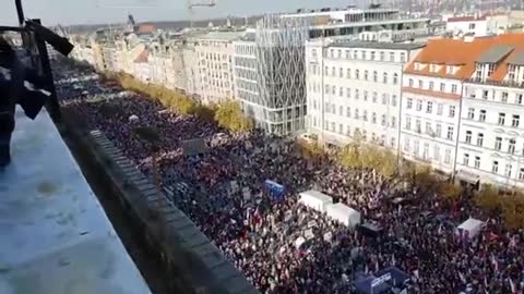 Mass protests against anti-Russian sanctions are taking place in Prague