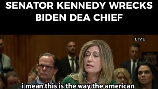 Senator Kennedy DEMOLISHES the DEA!