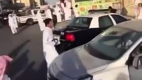 police chase live accident in KSA