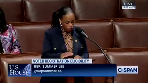 Moronic Democrat Rep.Summer Lee : Not Letting Illegals Vote is XENOPHOBIC