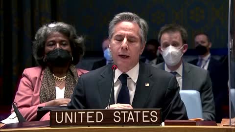 On Russia, Blinken tells UN 'this is a moment of peril'