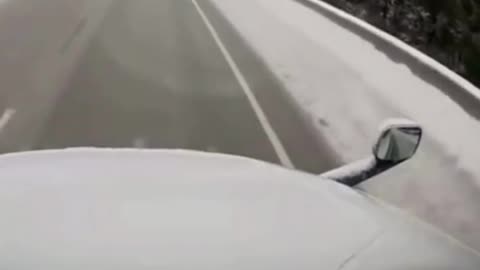 When you think you are driving your car through the mountains