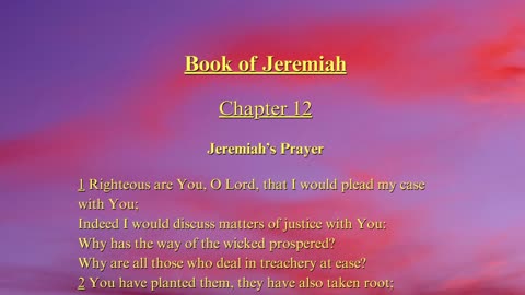 Christian Meme Video: Jeremiah Chapter 12 (07/07/2024)