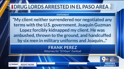 ‘El Mayo’ attorney_ Client kidnapped, flown to U.S.