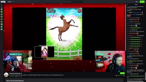 KinoCasino finds out about AVGN's Horse game shilling with Chat (Mirror)