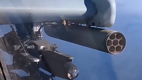 US Helicopter Firing a Hellfire Missile