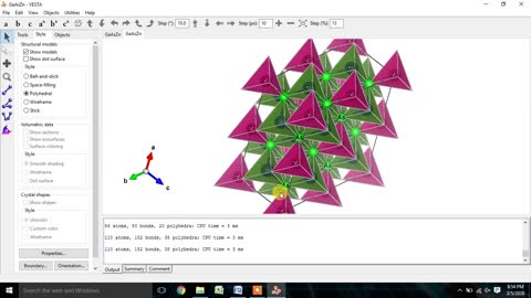 How to generate crystal structure of GaAs Zn VESTA software