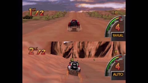 Off Road Challenge - Two-Player Mode (Actual N64 Capture)