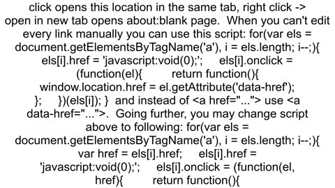 Preventing pages being open in a new tabwindow