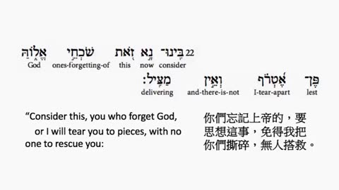 psalm 50 in hebrew _ salmo 50 en hebreo