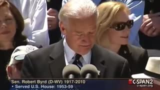 oe Biden at KKK Robert Byrd’s funeral in 2010