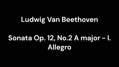Sonata Op. 12, No.2 A major - I. Allegro