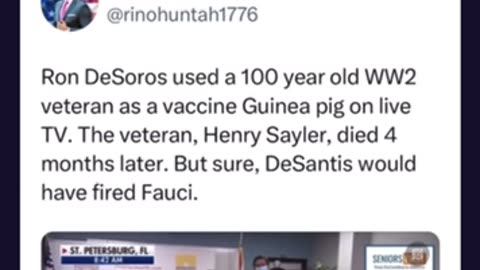 Trump Truth: So Much for Ron Desantis being “Anti-Vax”