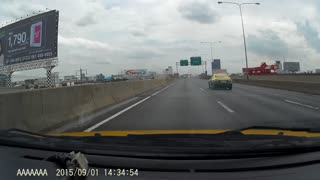 Reckless Driver Crashes While Passing