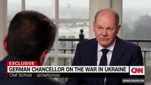 Zakaria asks German chancellor about ending the war.