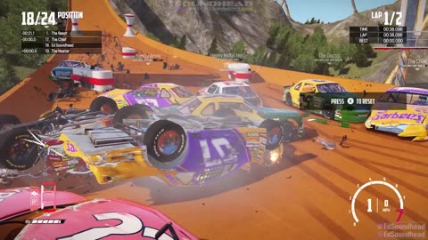 HOT WHEELS NO RESET NASCAR CHALLENGE! _ Wreckfest