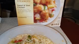 Eating Healthy Choice Sweet & Sour Chicken, Dbn, MI, 4/23/24