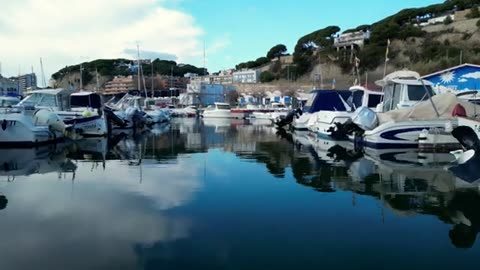 Boat at Puerto de Areysde Marina Spain