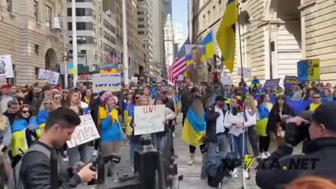 Nazi Rally in NYC in support of the Ukraine Azov Battalion