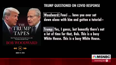 Trump Tells Woodward In 2020 He 'Wanted To Always Play It Down' On Covid